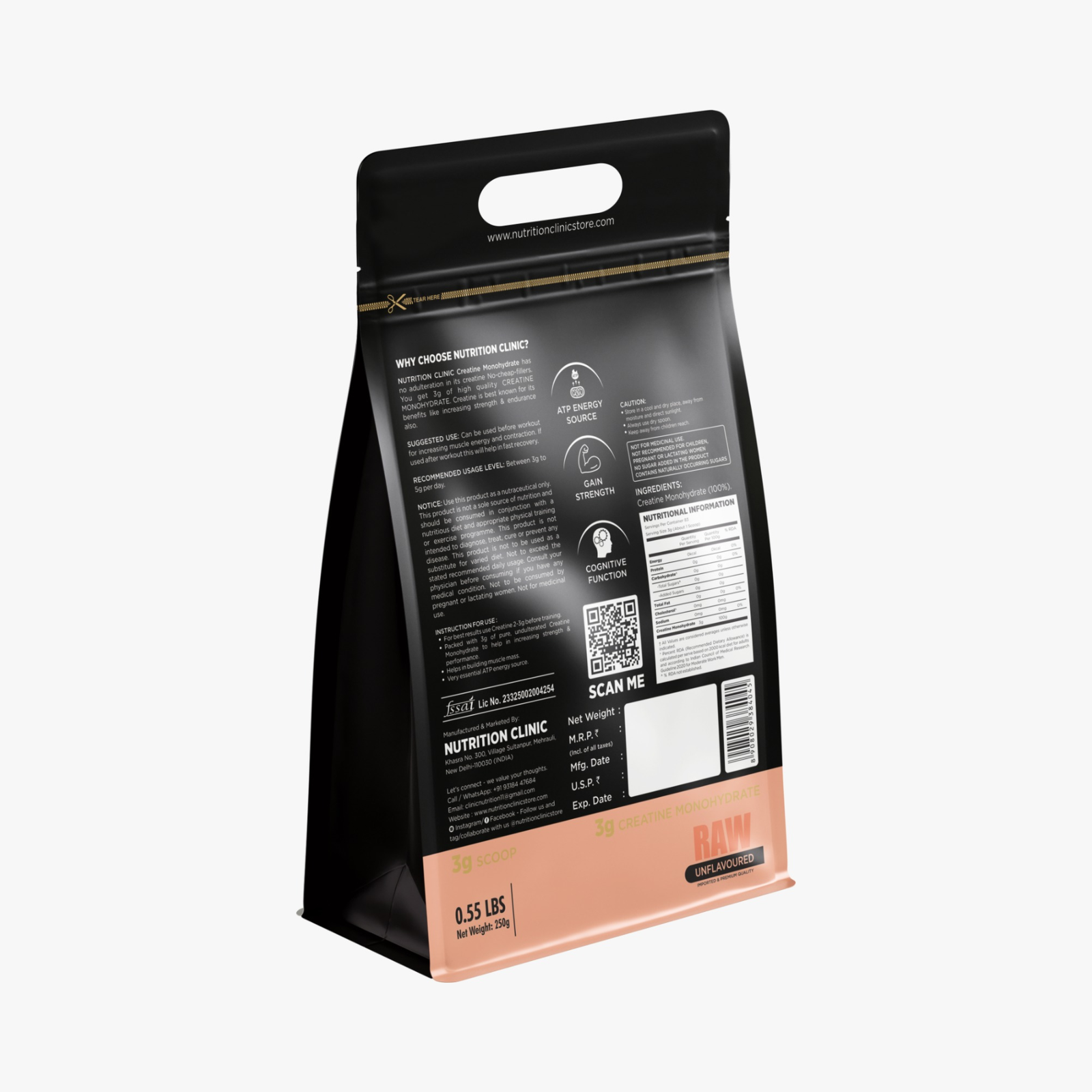 Nutrition Clinic Creatine Monohydrate